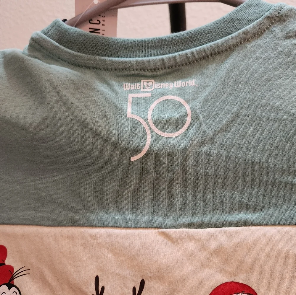 Disney Walt Disney World 50th Anniversary Holiday Panel Toddler T-Shirt - Picture 4 of 8